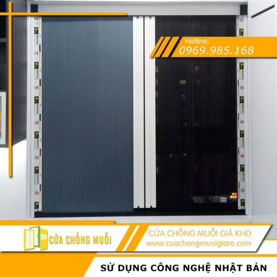 Cửa lưới chống muỗi và chống nắng (2 trong 1)