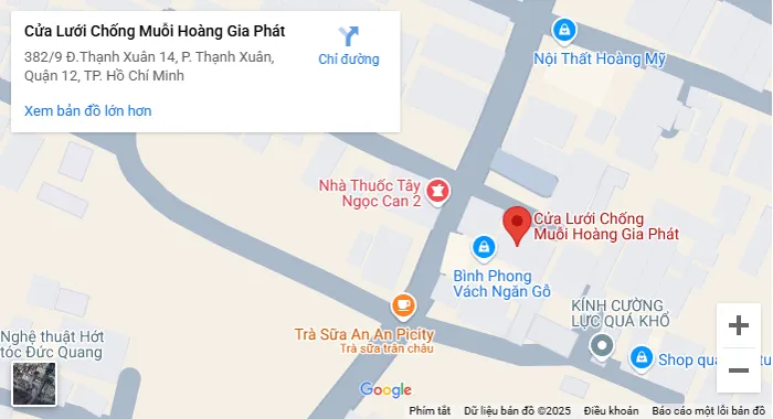 Chỉ Đường Cửa Lưới Chống Muỗi Hoàng Gia Phát