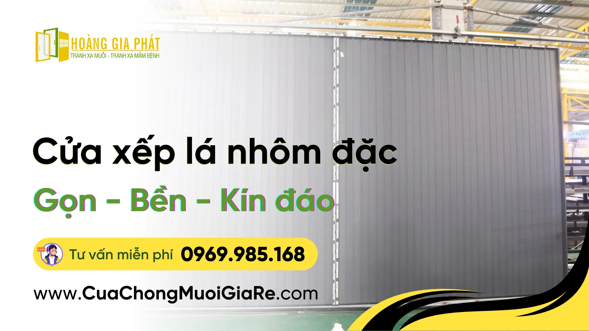 Dự án Cửa xếp lá nhôm đặc