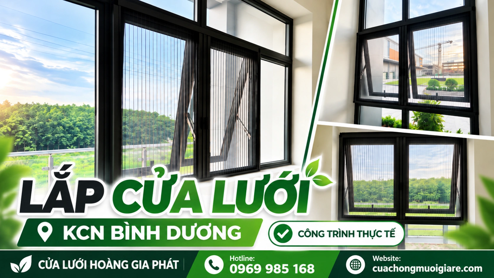 Lắp Cửa Lưới Tại KCN Bình Dương | Dự Án Thi Công Thực Tế