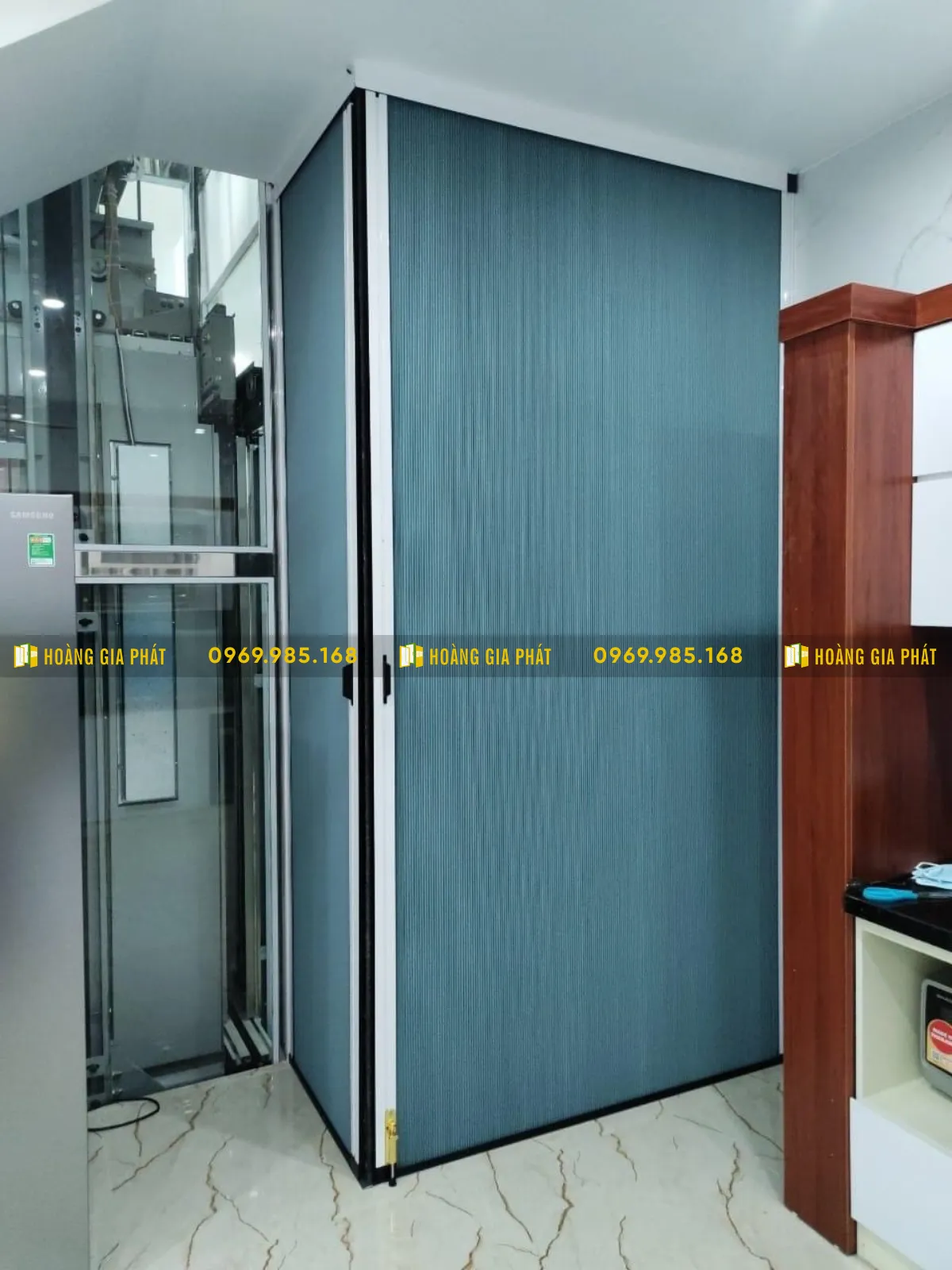 Rèm tổ ong lùa trên kính - Giải pháp che nắng – cách nhiệt – tăng riêng 1 Vách ngăn rèm tổ ong chữ L
