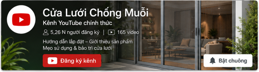 Youtube chính thức của Cửa Lưới Hoàng Gia Phát